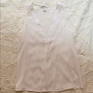 Forever 21 White Flowy Tank